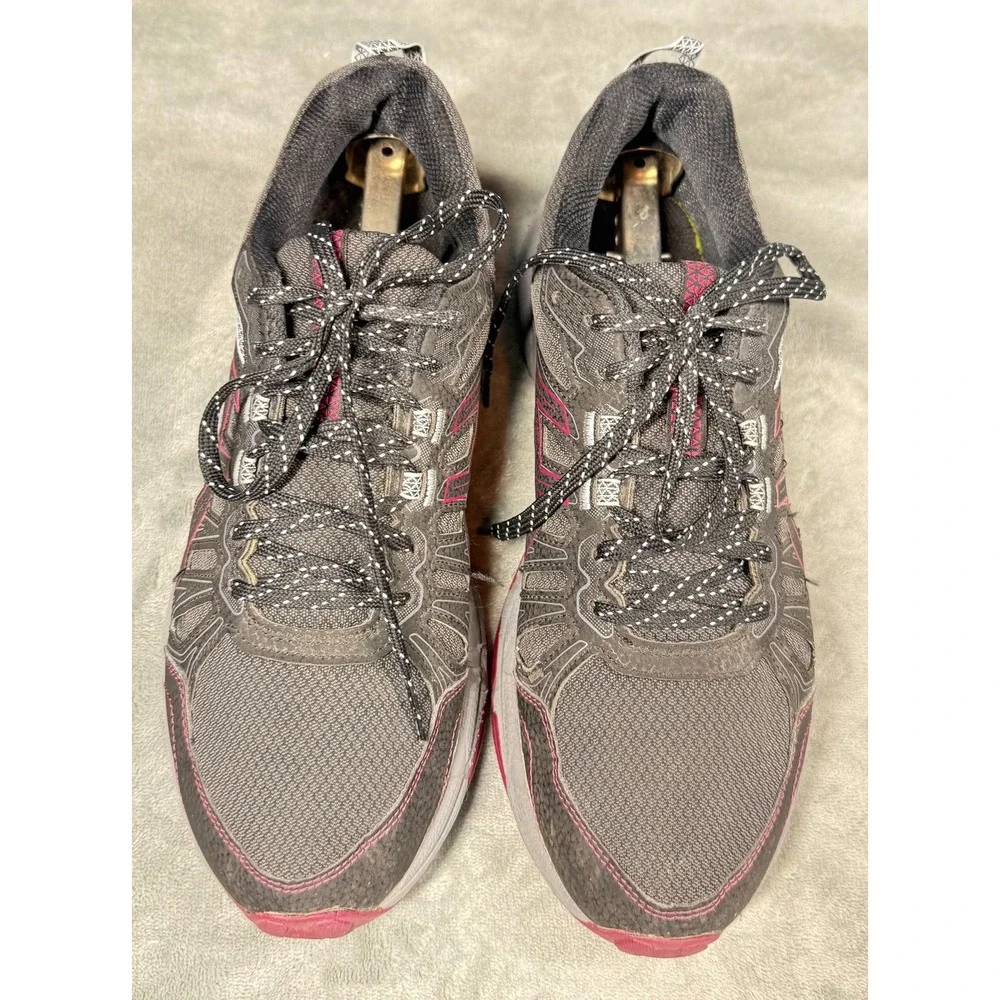 Asics Gel Venture 7 Shoes Womens 9.5 Gray Pink Trail Running Sneakers